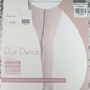 Dux Dance White ballet tights